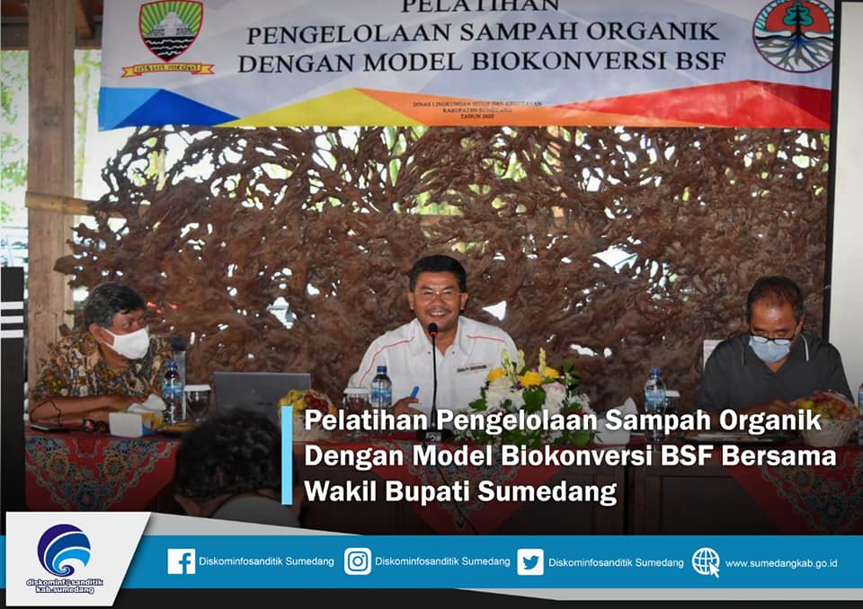 Pelatihan Pengelolaan Sampah Organik Model Biokonversi Bsf Bersama Wakil Bupati Kabupaten Sumedang
