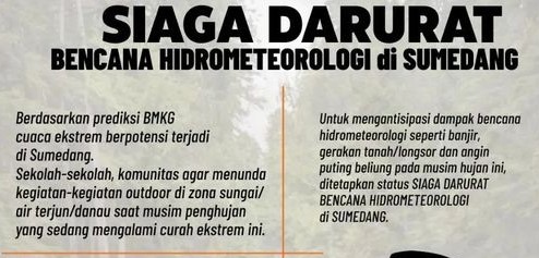 Sumedang Tetapkan Status Siaga Darurat Bencana Hidrometeorologi ...